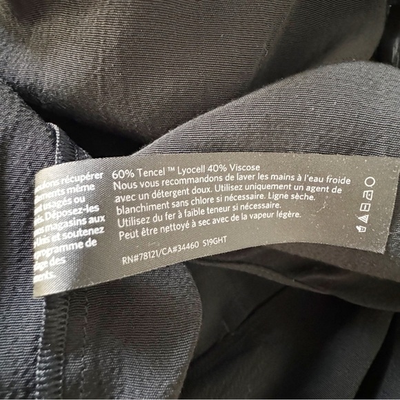 Eileen Fisher Cropped Sleeveless Black Jumpsuit Wide Leg Style Size XS - Picture 14 of 15